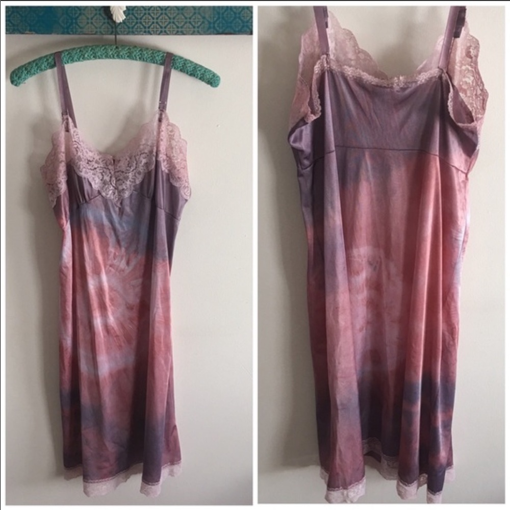 BOHEMIAN VINTAGE SLIP DRESSES Hand Dyed - Picture 5 of 12